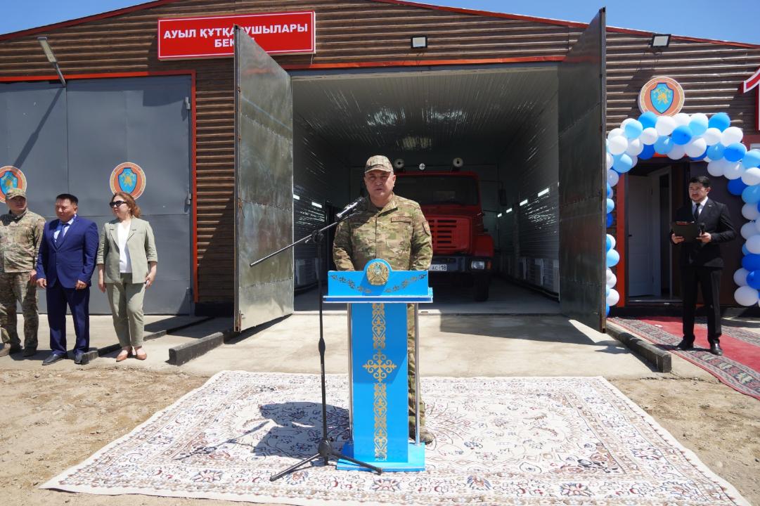 В Жанасемейском районе открыли новый противопожарный пост