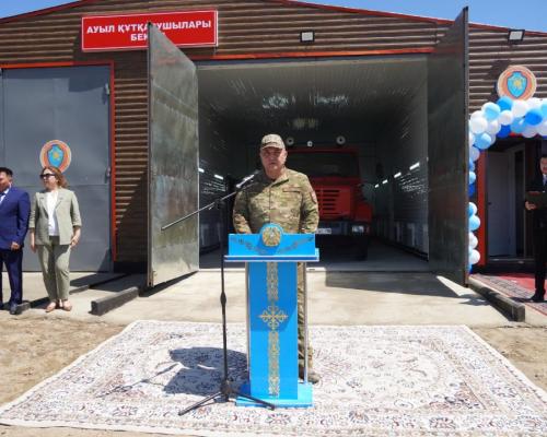 В Жанасемейском районе открыли новый противопожарный пост