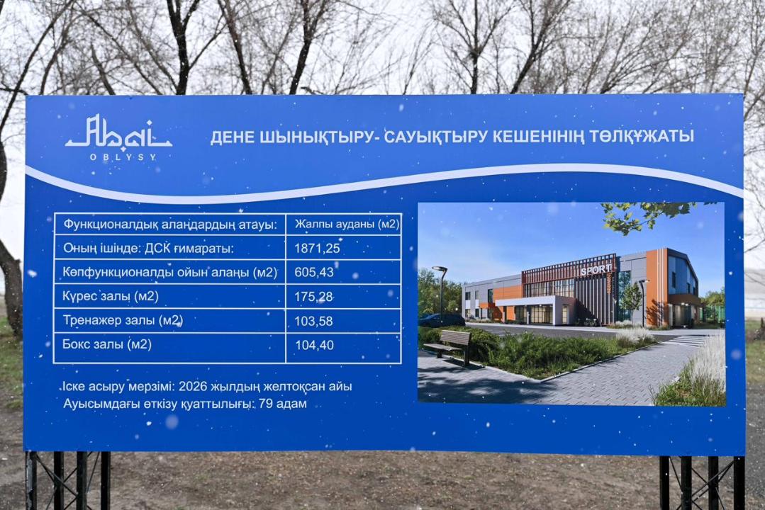 В Семее заложили фундамент нового спорткомплекса по акции «Абайға құрмет»