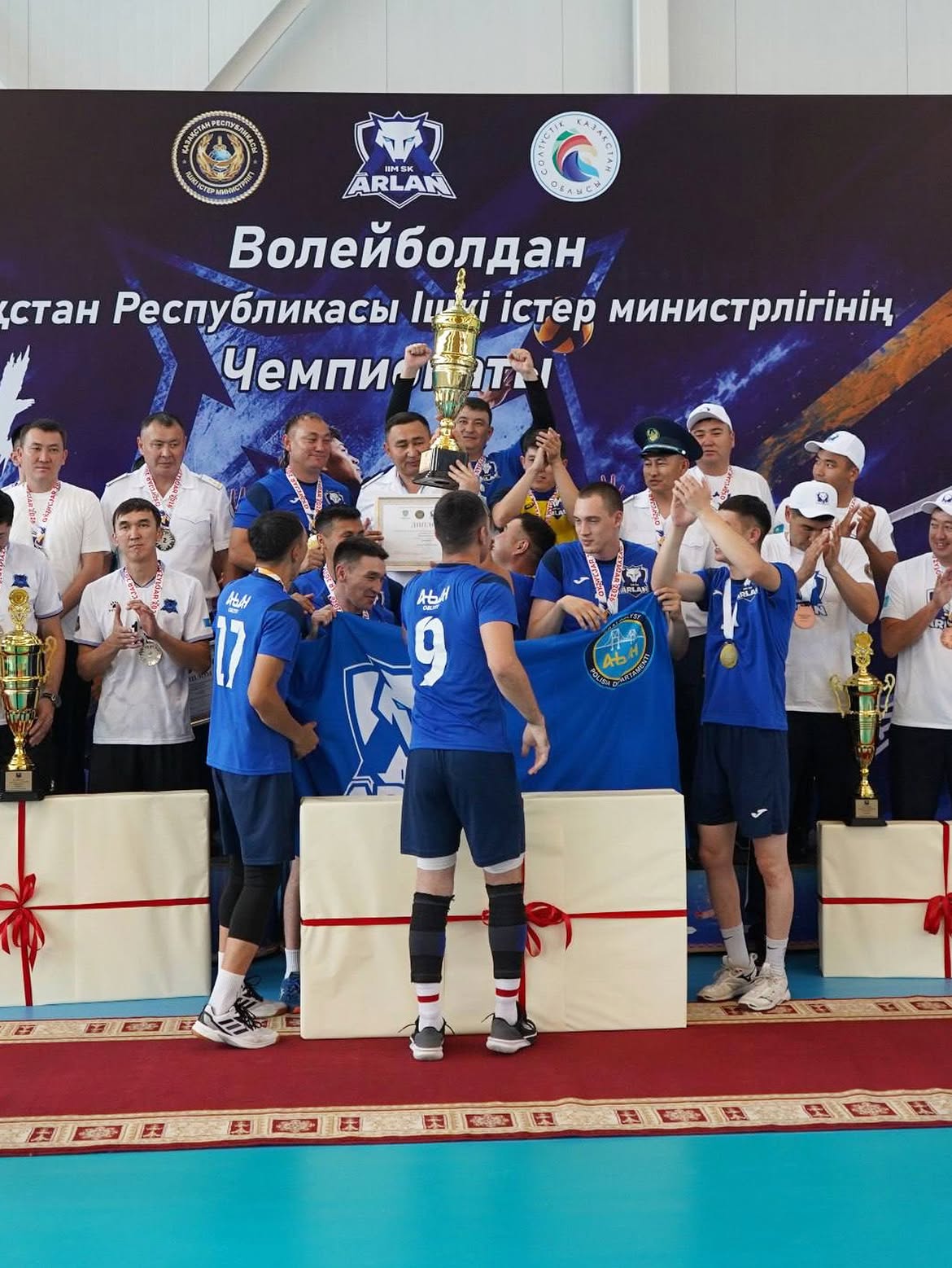 Полицейские области Абай стали чемпионами МВД Казахстана по волейболу