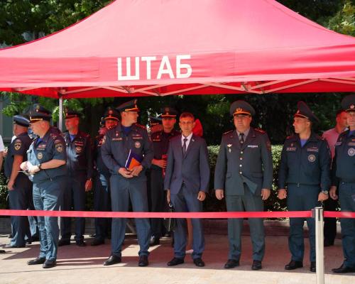 Казахстанские спасатели обменялись опытом тушения пожаров с коллегами из России и Беларуси