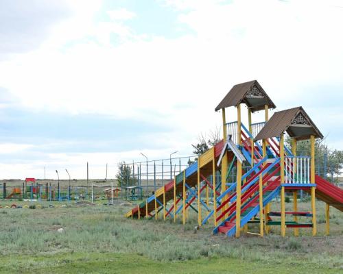 В селе Ажа Кокпектинского района продолжается развитие социальной инфраструктуры