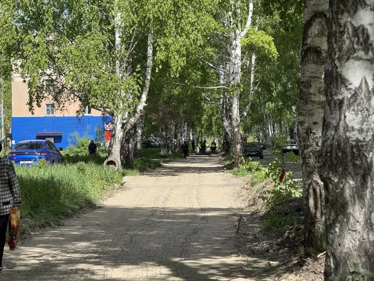 В городе Алтае ведутся работы по ремонту тротуара, которого жители ожидали с 2019 года