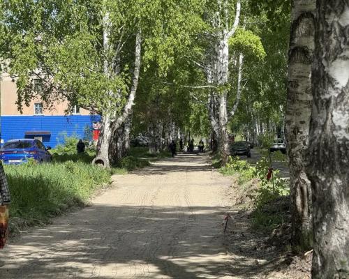 В городе Алтае ведутся работы по ремонту тротуара, которого жители ожидали с 2019 года
