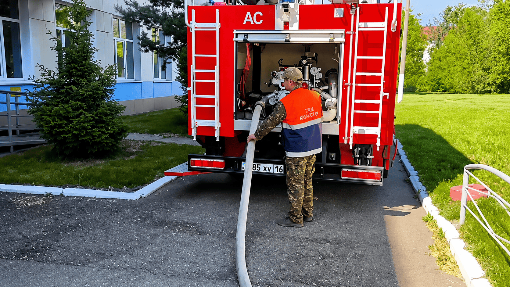 В школе №43 в Усть-Каменогорске произошел пожар
