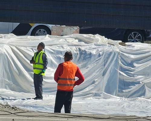 На развязке в Усть-Каменогорске до ноября запустят движение