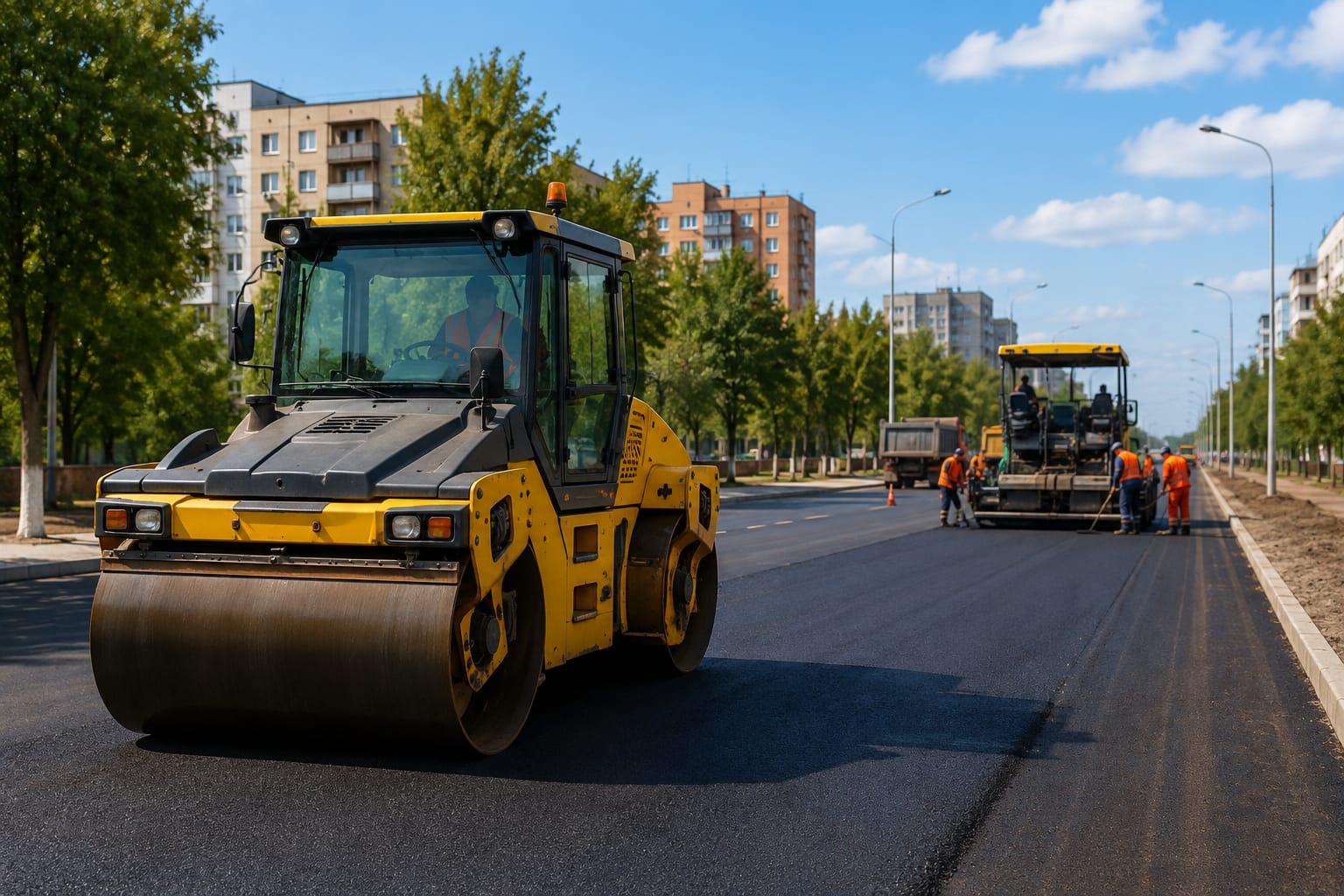 Более двадцати участков дорог благоустраивают в Павлодаре в этом году