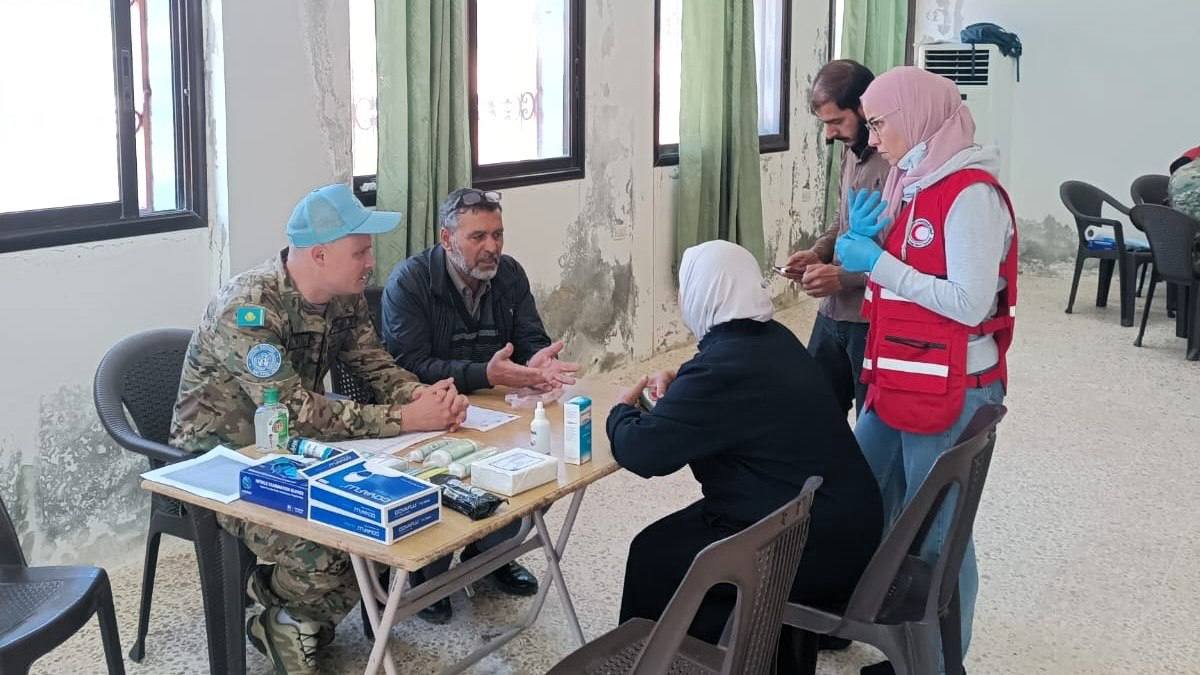 Военные медики Казахстана развернули лагерь помощи на юго-западе Сирии