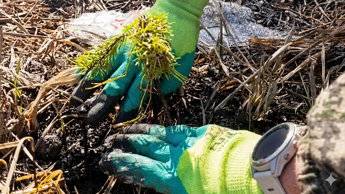 Риддерский лесхоз начал ухаживать за хвойной молодью