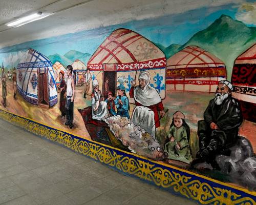 Подземный переход в центре Семея получил новый облик