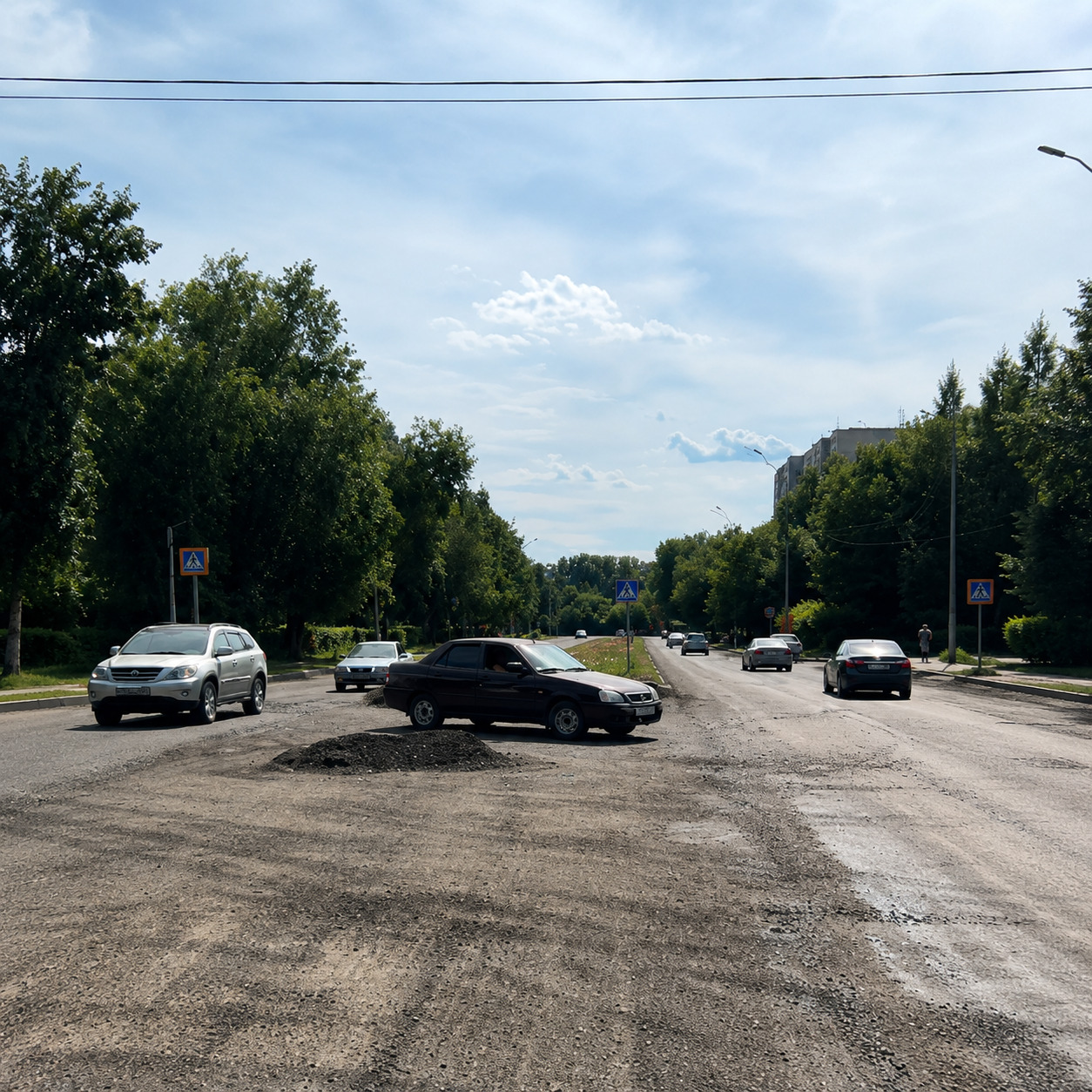 В Усть-Каменогорске продолжается ремонт дорог на проспекте Назарбаева и бульваре Гагарина