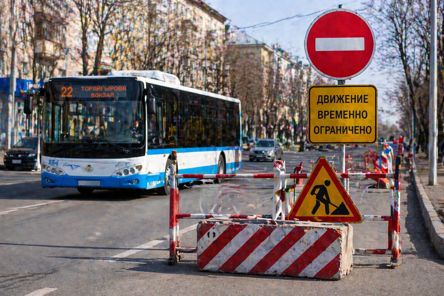 Ограничение движения в Павлодаре: семь автобусных маршрутов изменят схему