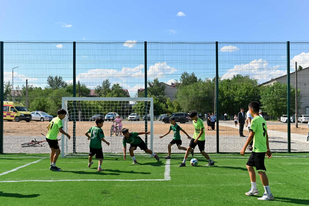 Современный спортивный комплекс появился в Бескарагайском районе