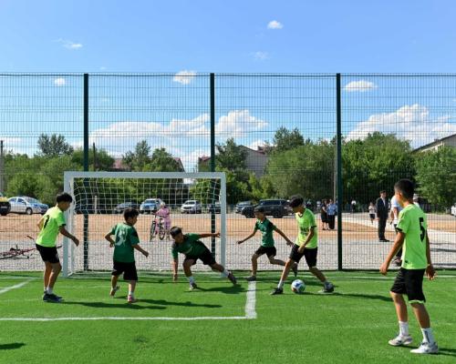 Современный спортивный комплекс появился в Бескарагайском районе