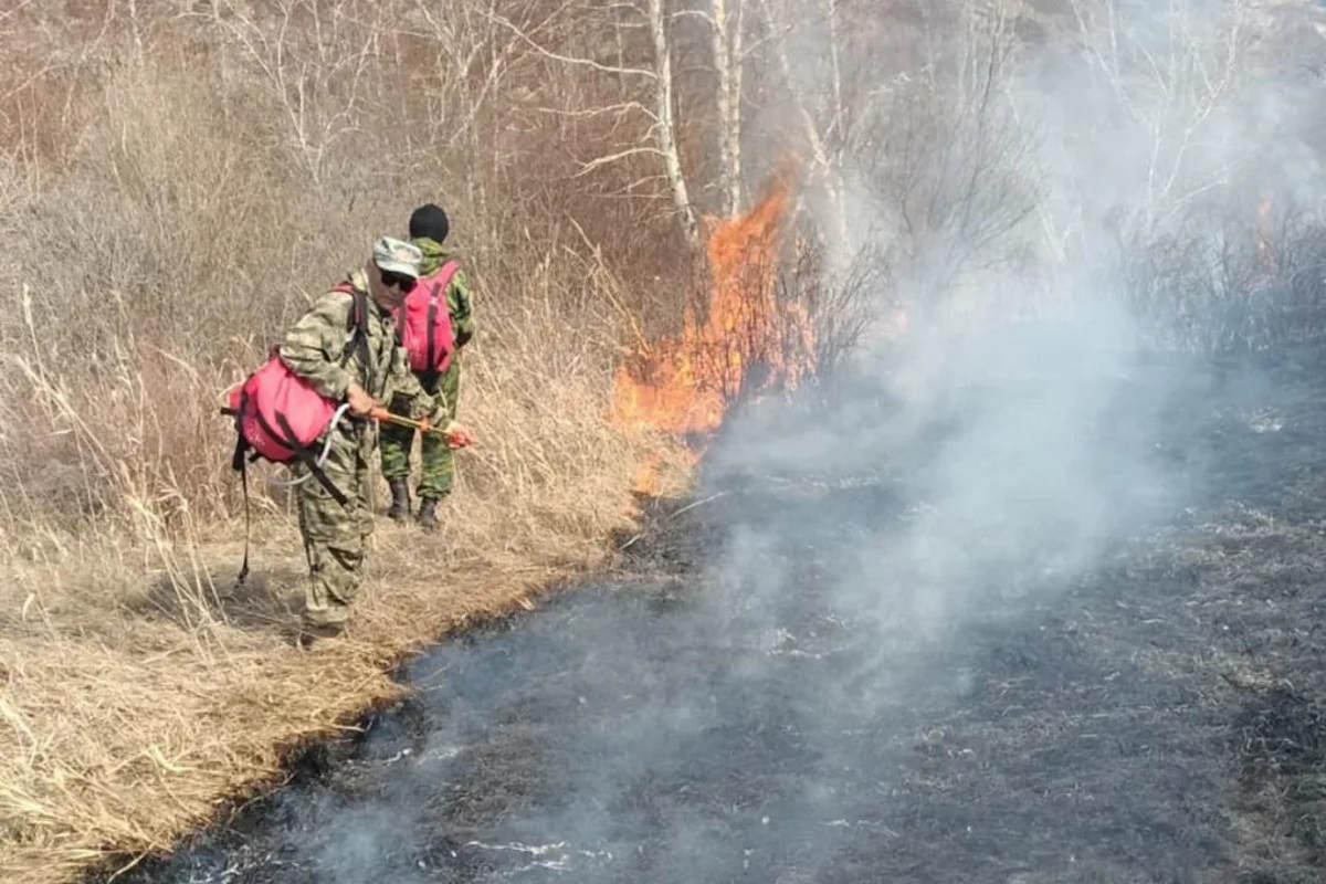 В ВКО произошёл степной пожар 