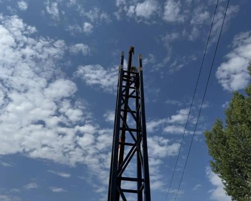 На въезде в город Алтай появились первые элементы будущей арки