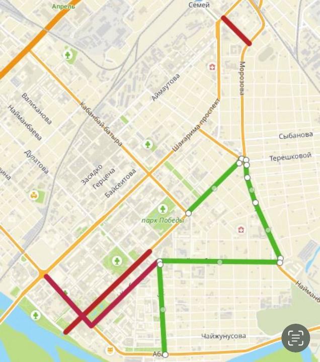 В Семее введено временное ограничение движения автотранспорта