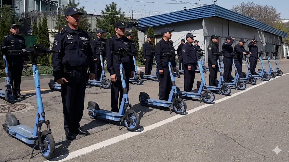 Самокат против самоката: в Алматы запустили новые патрули