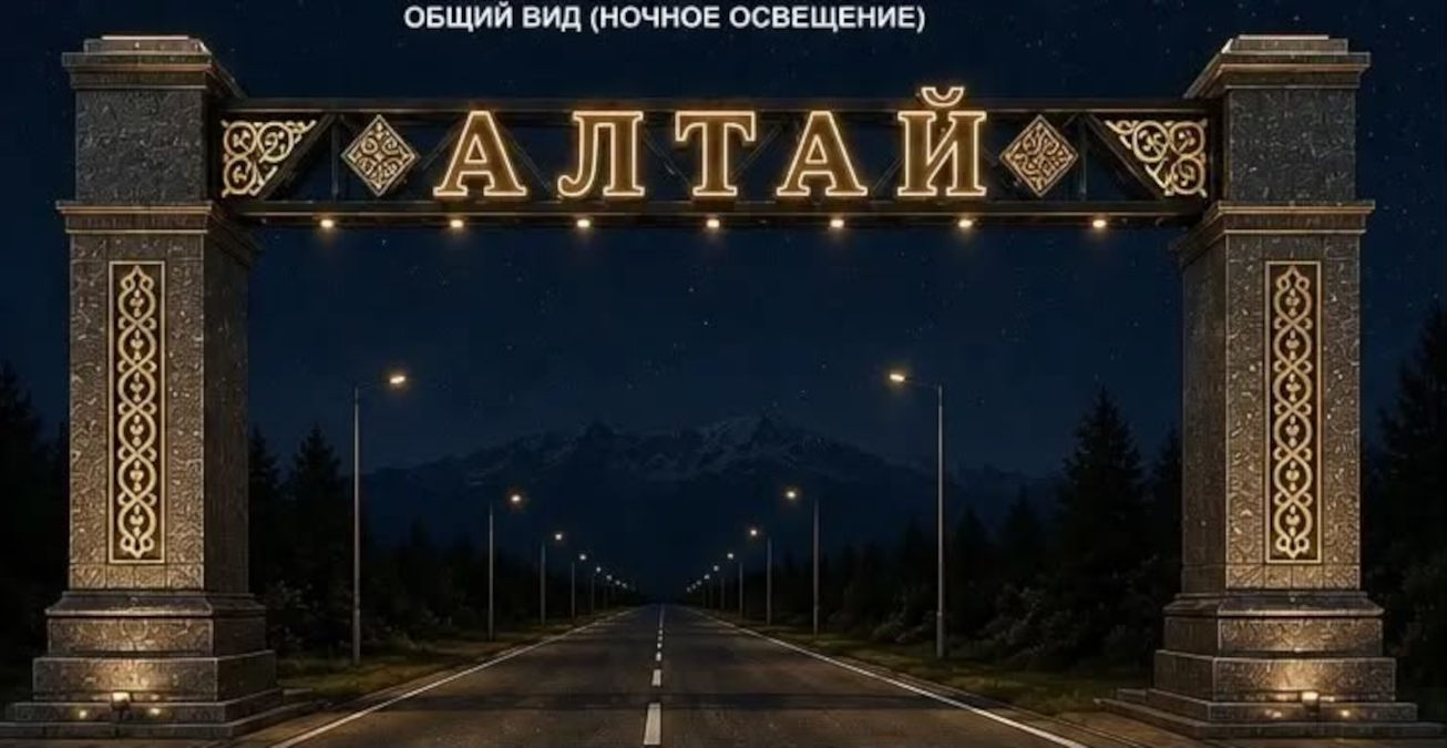 Въезд в город Алтай украсит новая архитектурная арка