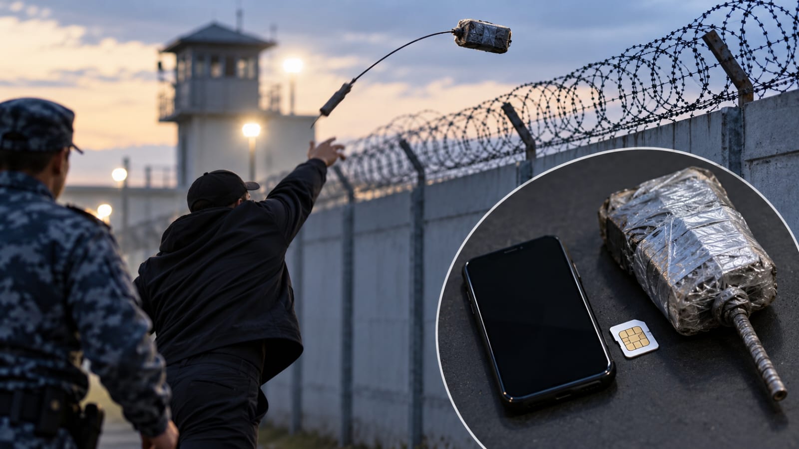 Телефон и SIM-карту пытались перебросить через ограждение колонии в Семее