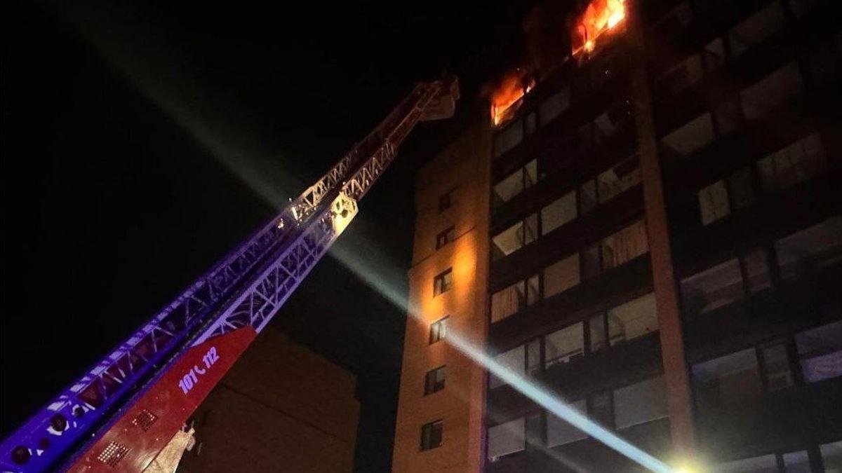 Пожар на 9 этаже в Петропавловске: из дома вывели 117 жителей