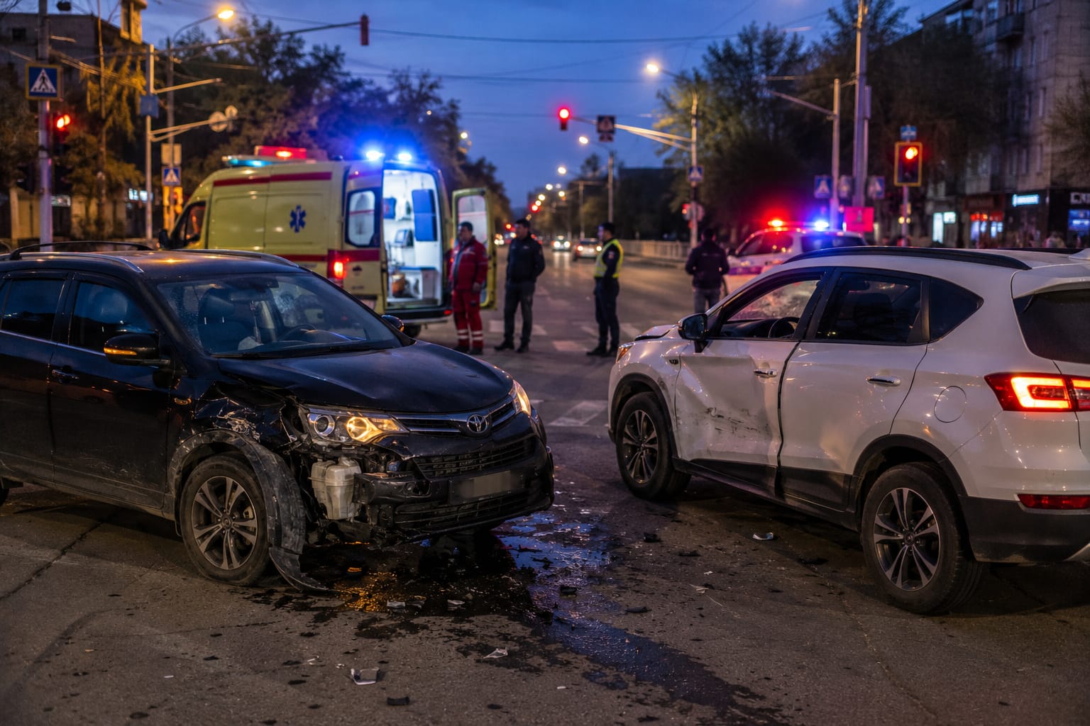 Два ДТП за вечер: в Павлодарской области пострадали несколько человек