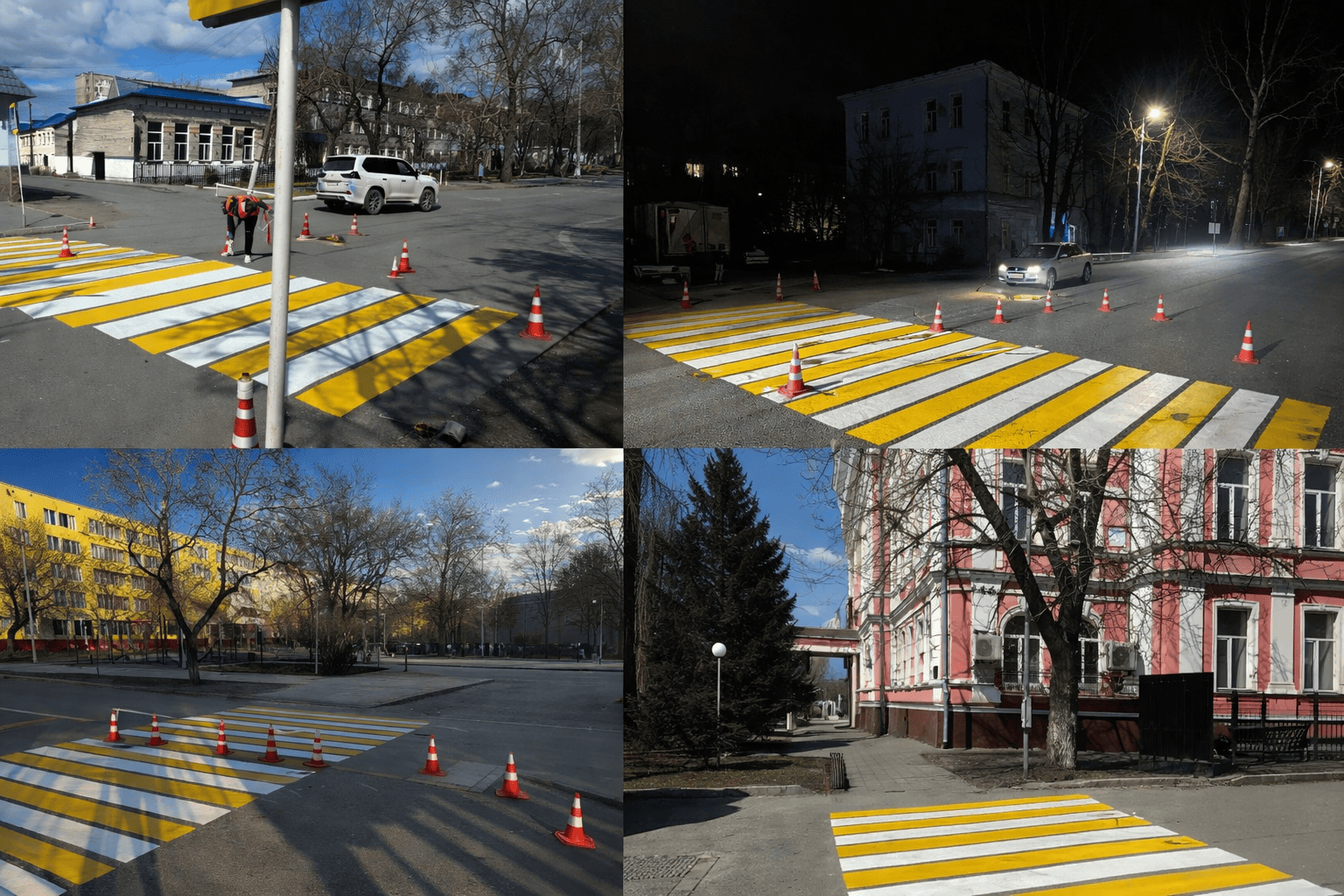 В Семее обновляют дорожную разметку