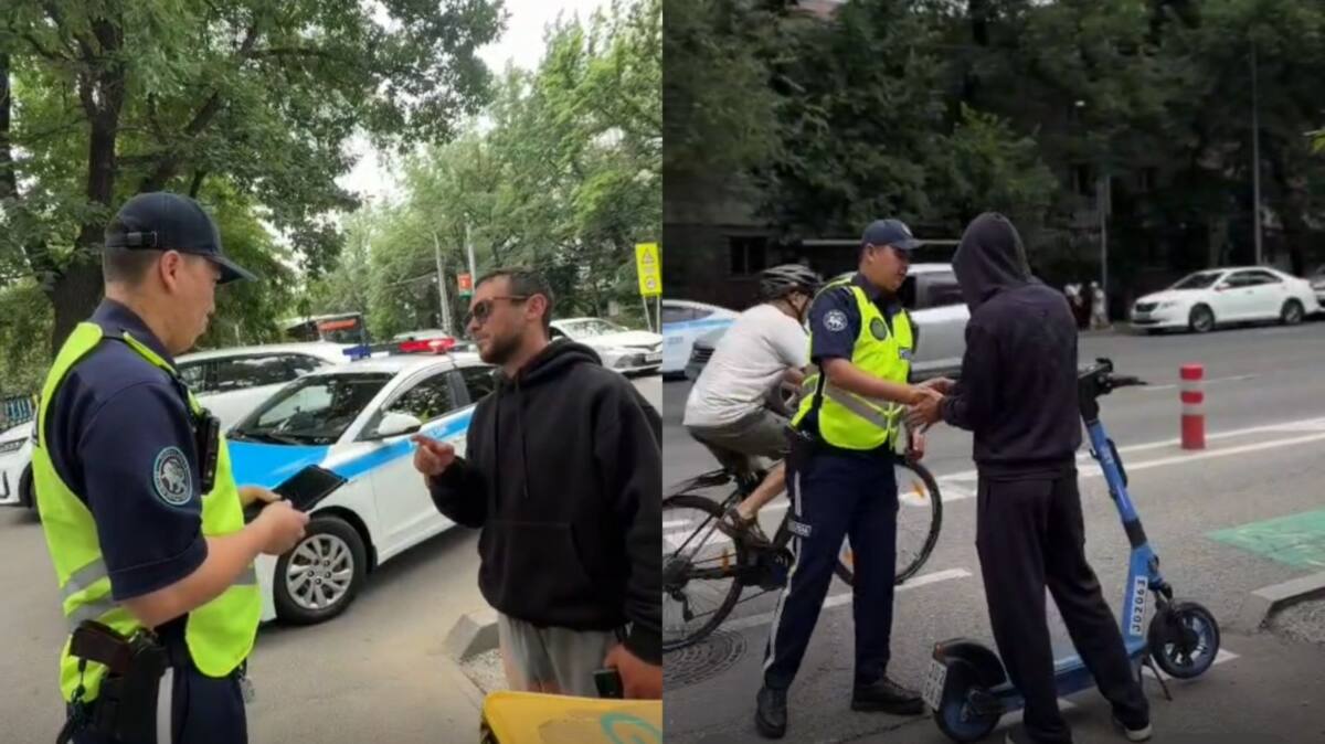 Пользователей электросамокатов начали штрафовать за нарушения ПДД в Алматы