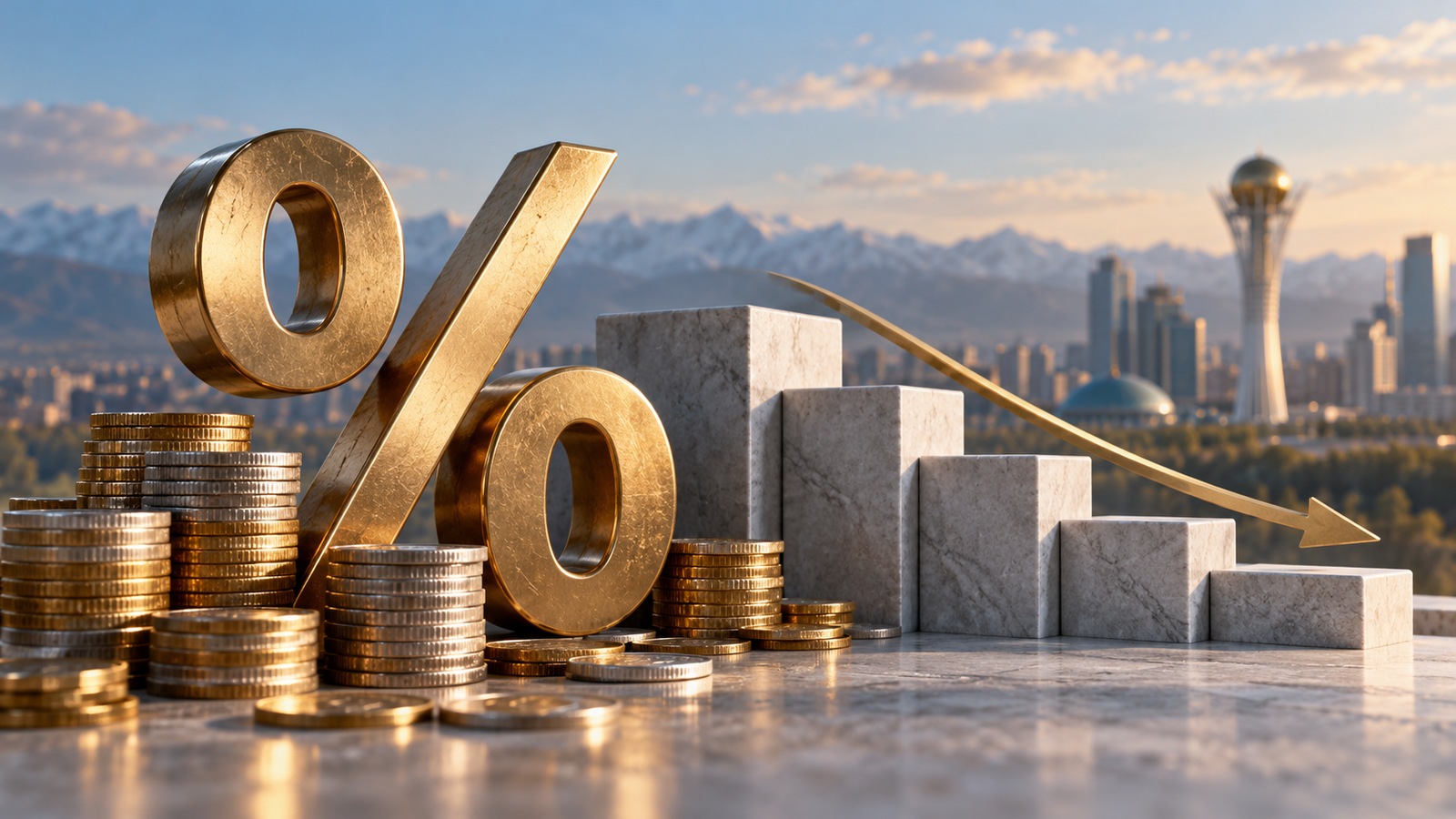 Нацбанк Казахстана снизил базовую ставку до 15,75%