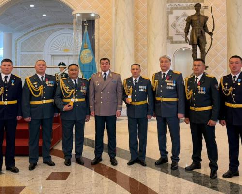 Водитель пожарной части Усть-Каменогорска получил государственную награду 