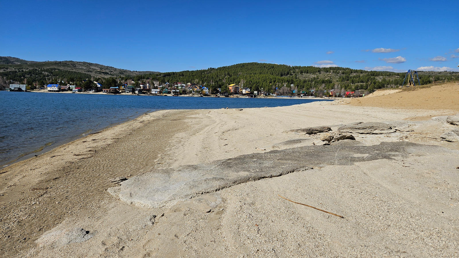 В Бухтарминском водохранилище — низкий уровень воды, несмотря на снежную зиму