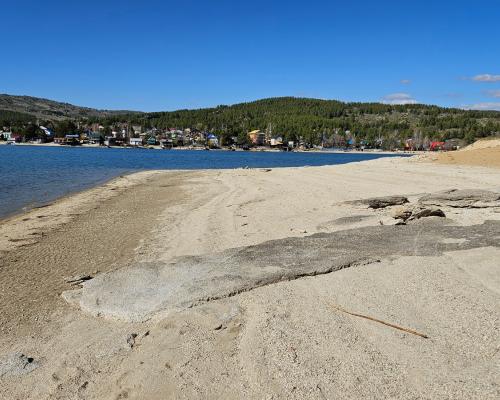 В Бухтарминском водохранилище — низкий уровень воды, несмотря на снежную зиму