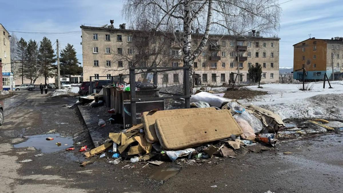 В городе Алтае налаживают системный вывоз крупногабаритного мусора