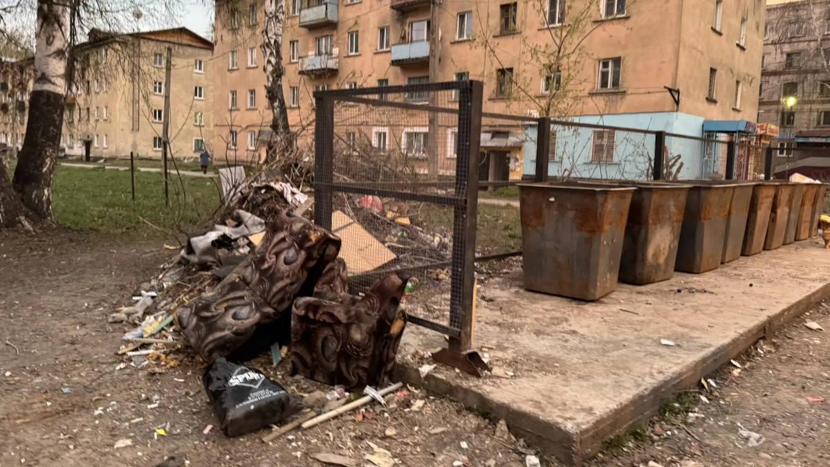 В городе Алтае налаживают системный вывоз крупногабаритного мусора