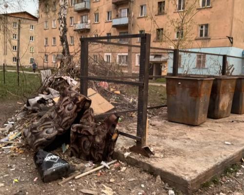 В городе Алтае налаживают системный вывоз крупногабаритного мусора