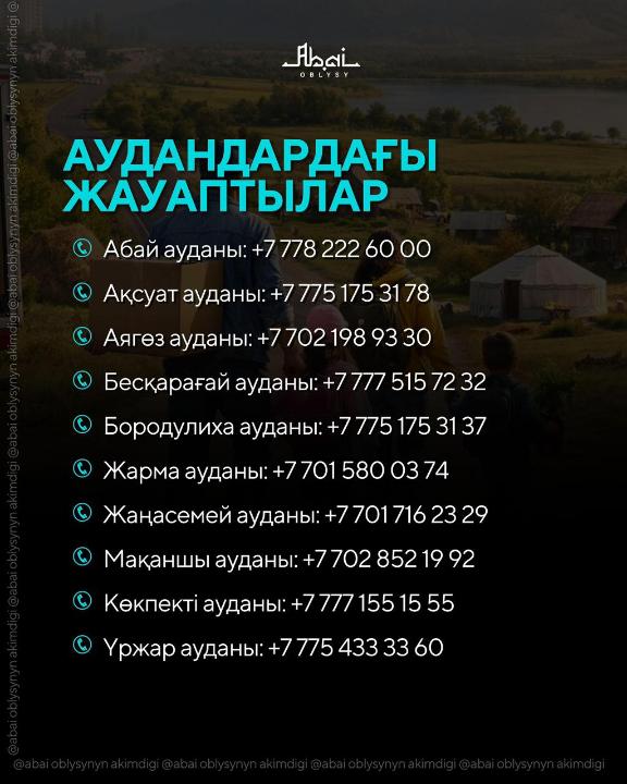 В области Абай будет реализован пилотный проект «Қаладан – ауылға»