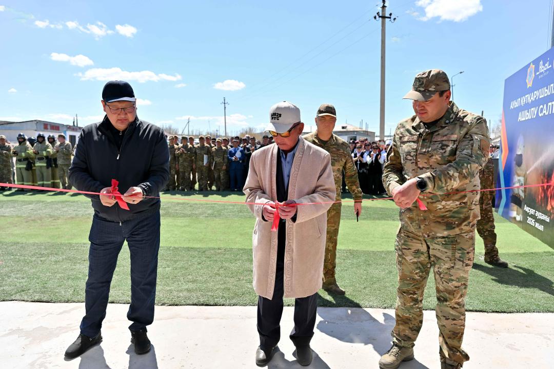 В области Абай открыли новый пожарный пост