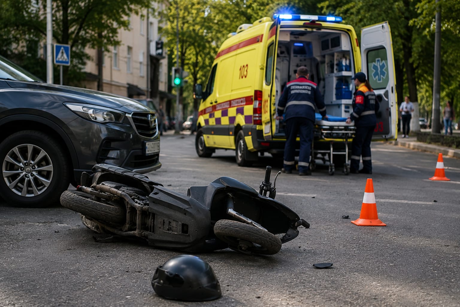 Скутеры и травмы: в Павлодарской области участились аварии с несовершеннолетними