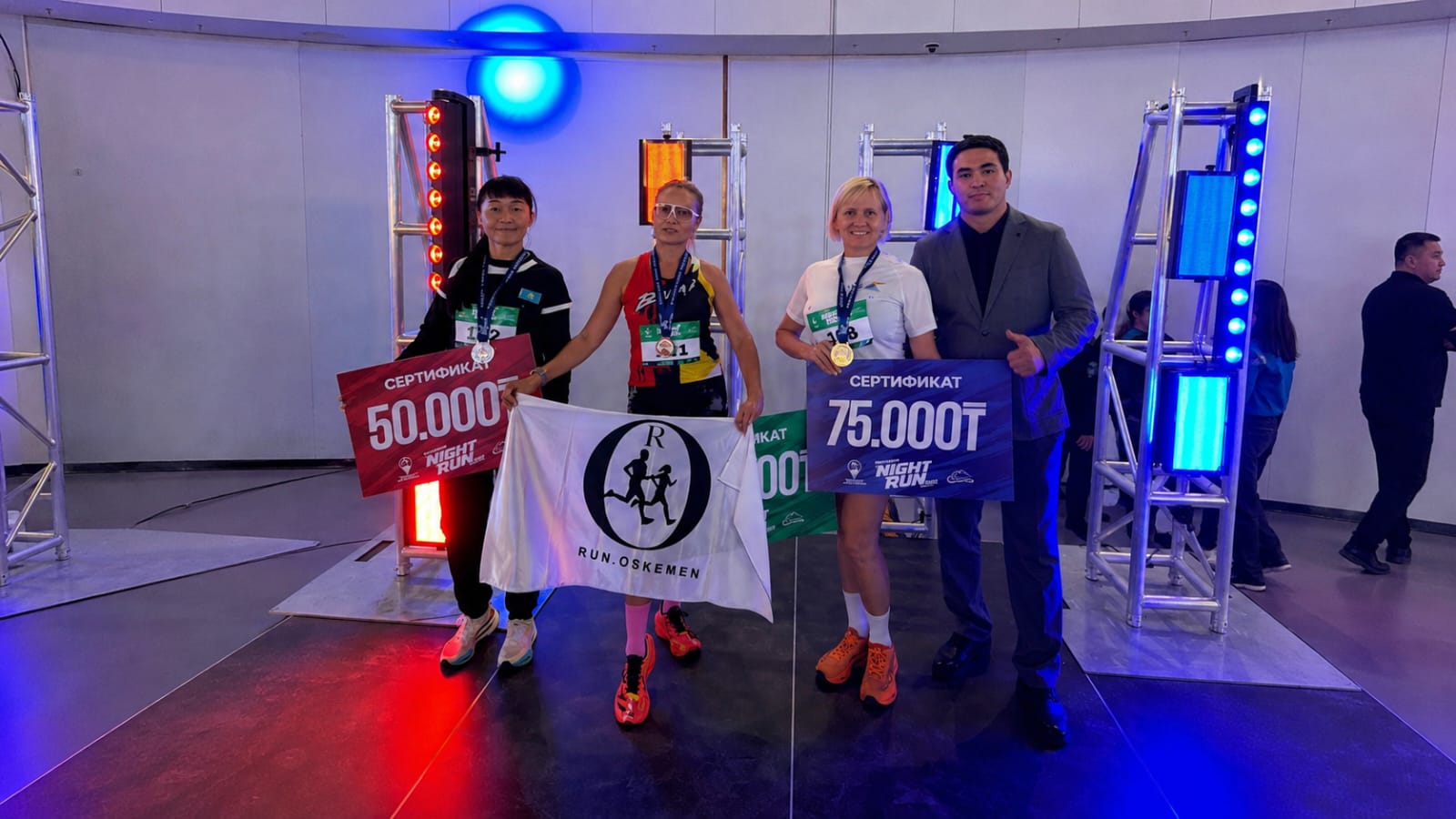 Oskemen Night Run 2026: как прошел ночной забег в Усть-Каменогорске