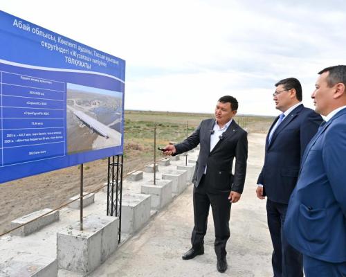 В Кокпектинском районе продолжается восстановление моста, разрушенного паводком