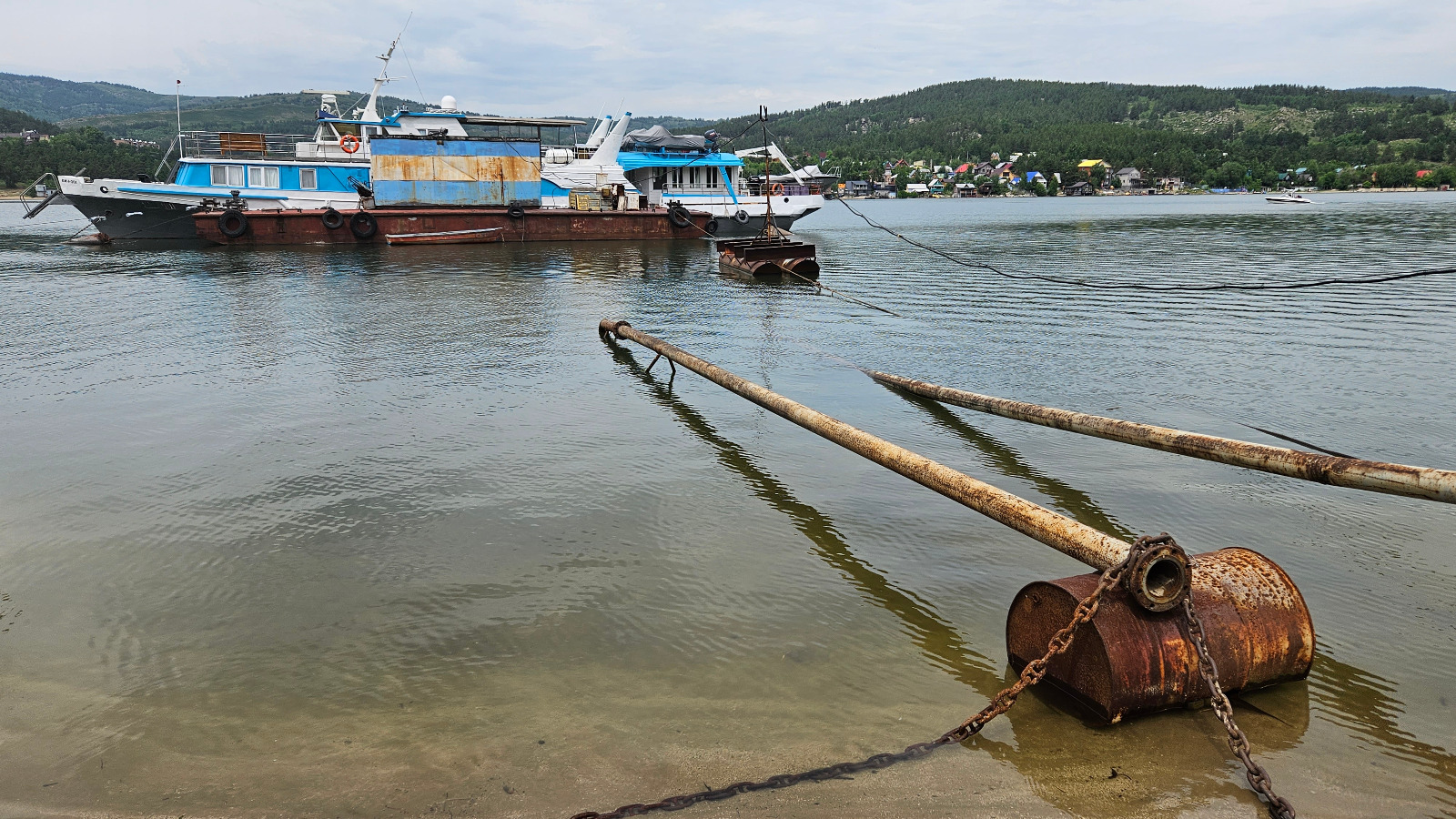 В Бухтарминском водохранилище — низкий уровень воды, несмотря на снежную зиму
