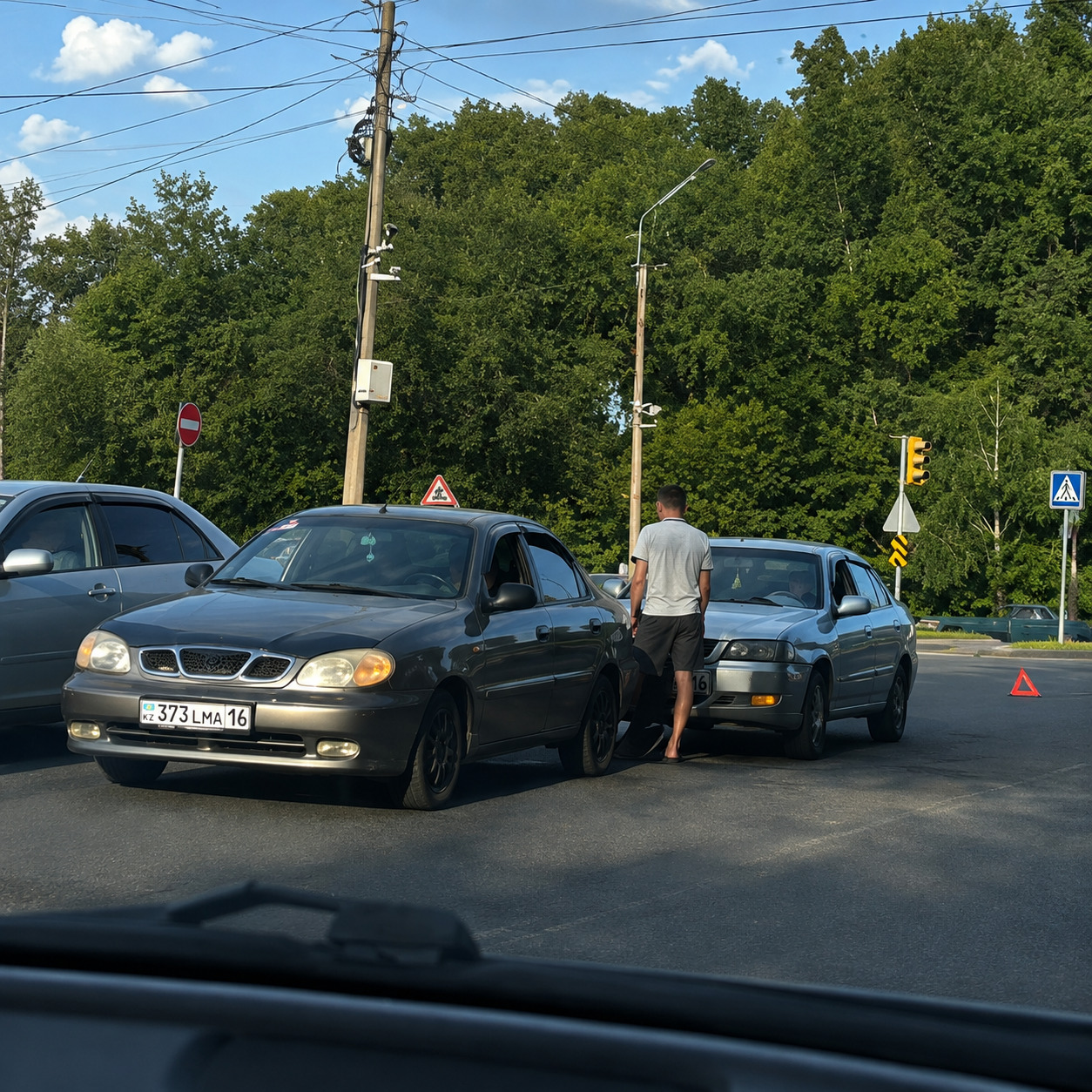 В Усть-Каменогорске произошло ДТП с автомобилем автошколы