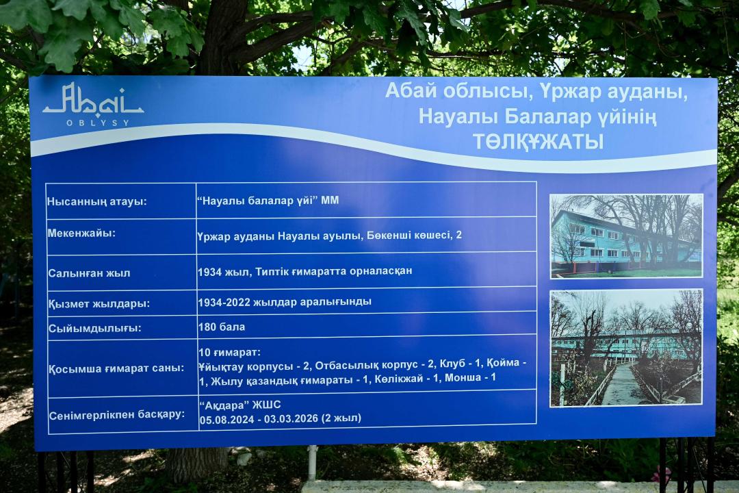 В области Абай решают судьбу бывшего детского дома в селе Науалы
