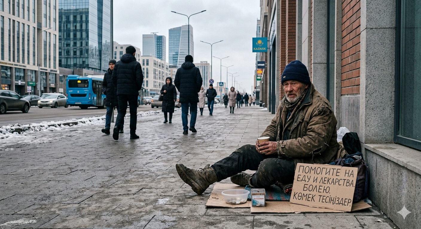 В Астане пресекают незаконное попрошайничество и приставание к гражданам