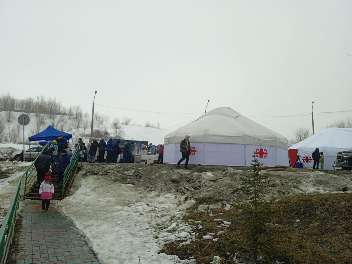 В Усть-Каменогорске жители поселка Куленова отпраздновали Наурыз