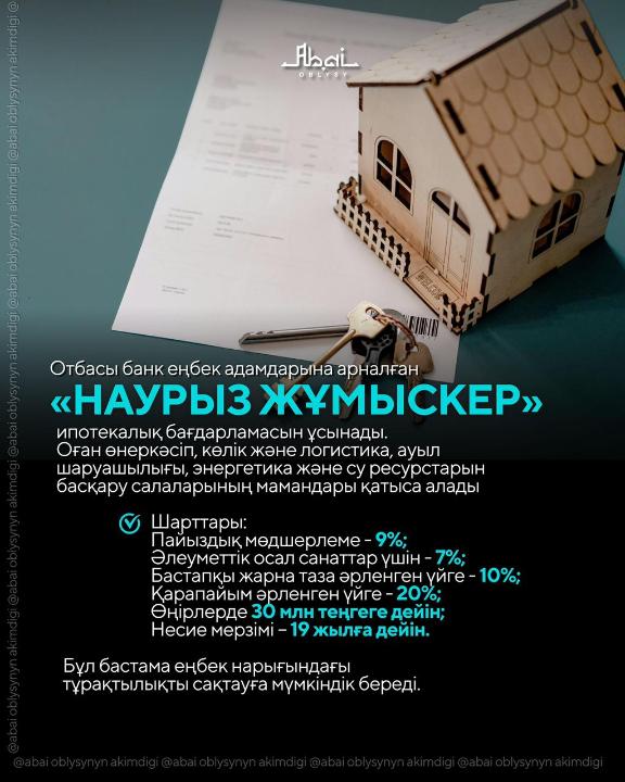 В области Абай будет реализован пилотный проект «Қаладан – ауылға»