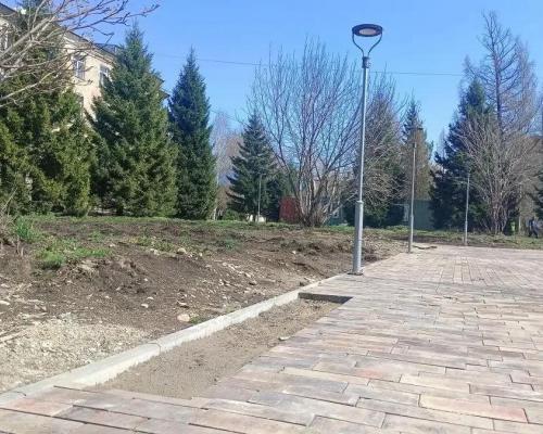 В сквере Тайшибаева в Риддере скоро начнут устанавливать лавочки