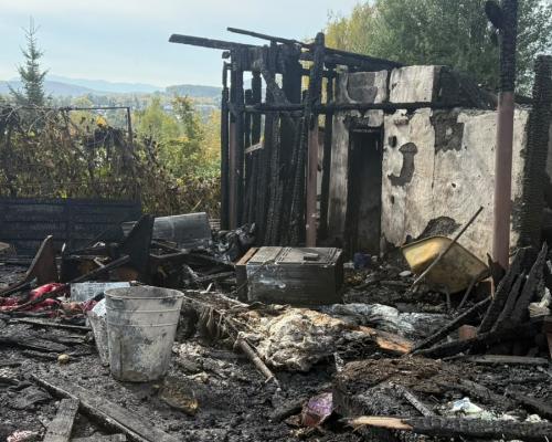 Пожар в частном доме в Алтае охватил 124 кв. метра