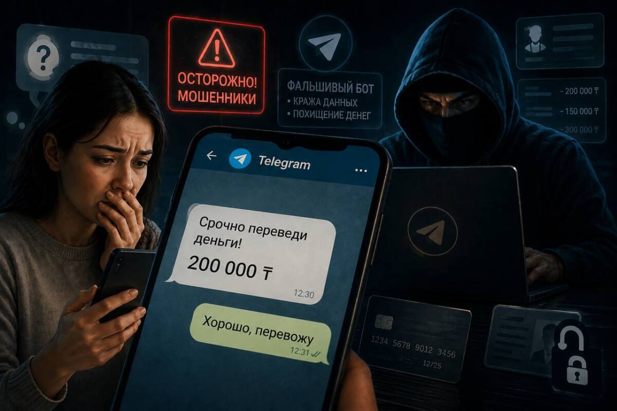 Финансовых сотрудников Казахстана предупредили о новой афере в Telegram