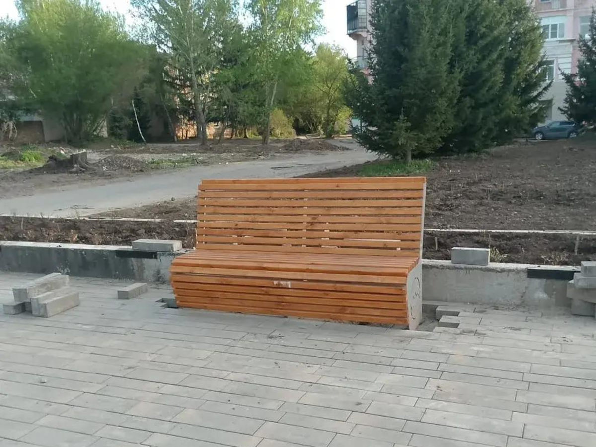 Реконструкция сквера Тайшибаева в Риддере подходит к концу